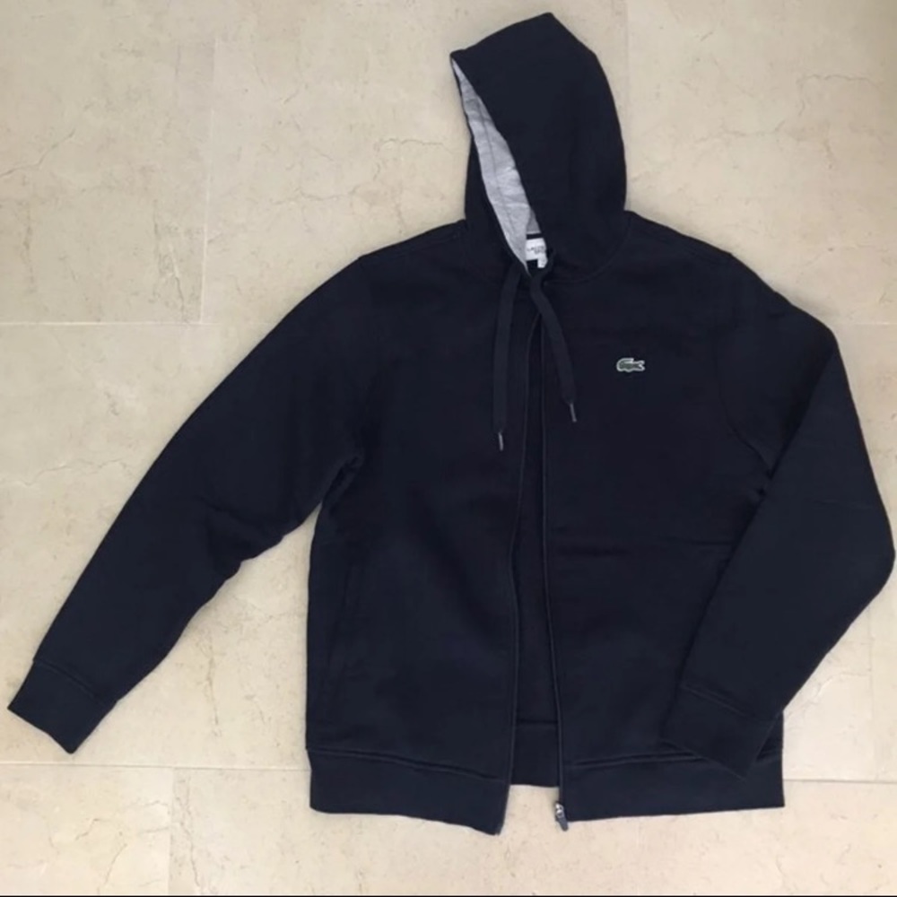Lacoste Sport Zip-up Navy Hoodie